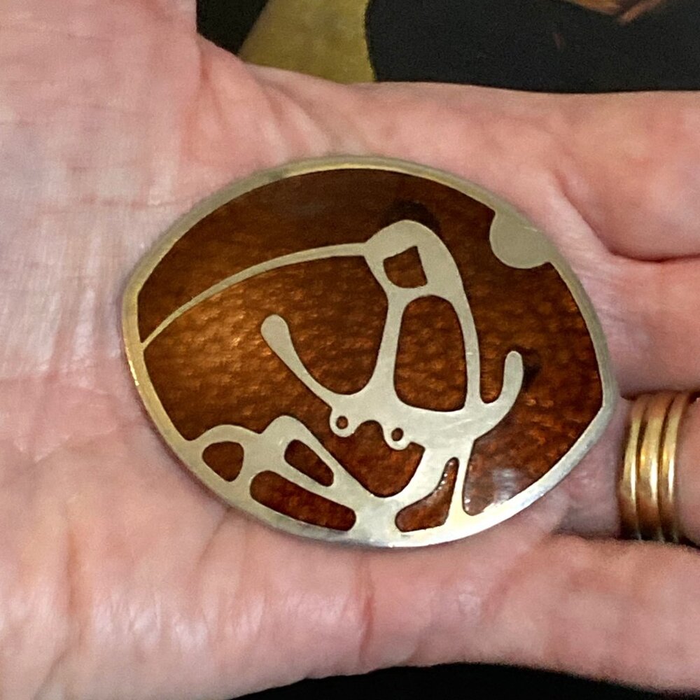 Statement brooch signed de Passillé Sylvestre